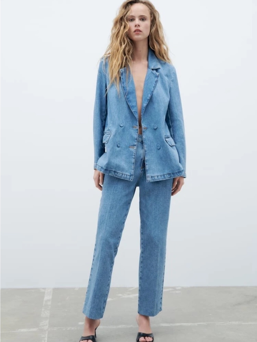 Zara Jeans Blazer